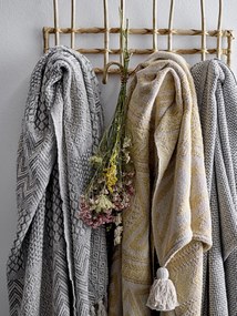Bloomingville Prehoz z recyklovanej bavlny Grey 160 × 130 cm