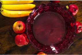 KRIŠTÁĽOVÁ MISKA BOHEMIA DIAMOND PINK 325 MM