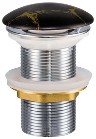 COMAD CLICK-CLACK T201M-B12-3-Umývadlový výpust CLICK-CLACK pr. 7 cm matná čierna