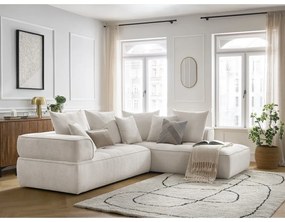 Béžová ženilková rohová pohovka (pravý roh/do L) Whesley – Bobochic Paris