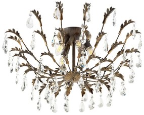 ONLI - Stropné svietidlo TERESA 5xE14/6W/230V bronzové