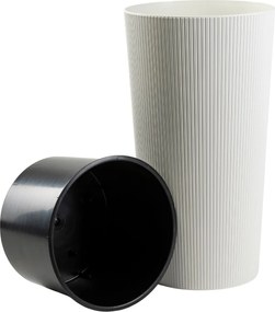 PLASTOVÝ KVETINÁČ URBANIKA ECO 75X41 CM BIELA