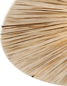 Rustikálne stropné svietidlo čierne s lanom 3-svetlo - Leia