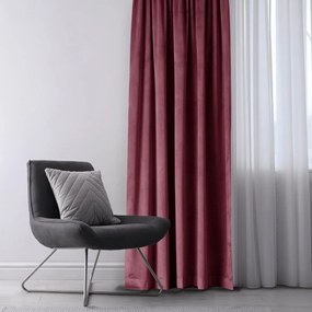 Záves AmeliaHome Velvet 140x270 cm burgundový