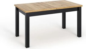 Vintino VIGO rozkladací jedálenský stôl 160-200 x 90 cm dub zlatý craft/čierny