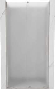 Mexen Velar, posuvné sprchové dvere do otvoru 100 cm, 8mm sklo námraza, brúsená oceľ, 871-100-000-31-97