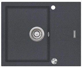 Concept DG05C45DG - Kuchynský drez CUBIS 50x62 cm granit/tmavosivý