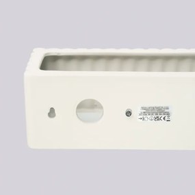 Sollux SL.1886 - Nástenné svietidlo RIGATA 1xE27/15W/230V keramika/krémová