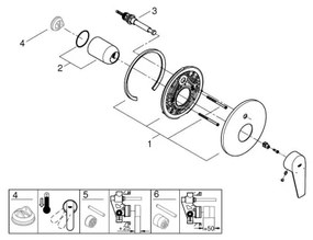 GROHE 29190001 - Vaňová batéria BAUEDGE DN 15 lesklý chróm