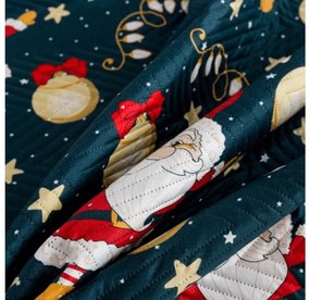 Prehoz na posteľ SANTA, modrý Rozmer: 200 x 220 cm