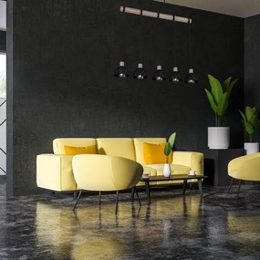 Luster na lanku ERIK 5xE27/60W/230V hnedá/čierna