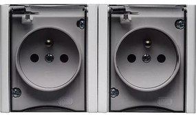 Zásuvka Bravo  GNH-2BZ.BI/DY 2X