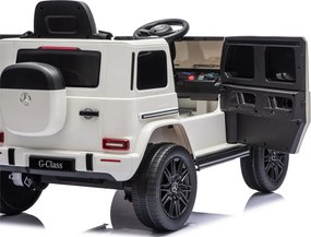 LEAN CARS Akumulátorové vozidlo Mercedes G 4x4 24 V 2580, biele