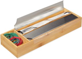 RelaxDays Bambusový dávkovač na fólie RD7490 – 40 cm, so zúbkovanou hranou