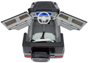 Detské autíčko s elektrickým pohonom 4x4 Mercedes Benz EQG - strieborné