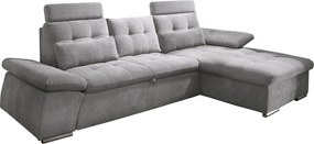 XXXLutz ROHOVÁ SEDAČKA, textil, kompozitné drevo, sivá MID.YOU - Sedačky - 002220026405