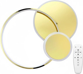 Toolight Toolight, LED stropné svietidlo + diaľkové ovládanie, APP1710-C, zlatá lesklá, OSW-04039