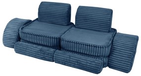 MeowBaby® Churros detská pohovka Max, Midnight Blue