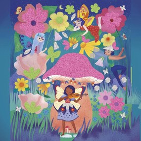 Kreatívna súprava Magic Fairies - samolepky a fosforeskujúci piesok