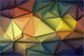 Obraz - Polygonálna 3D abstrakcia (90x60 cm)