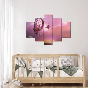 Obraz - Víla na plávajúcom ostrove (150x105 cm)