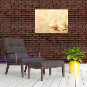 Sklenený obraz - Kvety (70x50 cm)