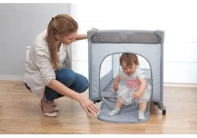 Lionelo - Cestovná postieľka STEFI šedá