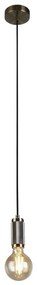 Searchlight 77651AB - Závesné svietidlo SUSPENSION na lankách 1xE27/60W/230V mosadz