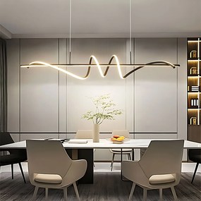 Toolight Toolight, LED stropné svietidlo 120cm, 50W, 3000K, LHJ023-CP, čierna matná, OSW-50011