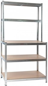 Regál kovový G 100x30/60x180 cm 150kg s nadstavbou drevené police