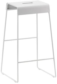 Svetlosivá kovová barová stolička A-Stool – Zone