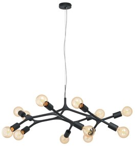 Eglo 98347 - Luster na lanku BOCADELLA 12xE27/60W/230V