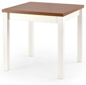 Rozkladací jedálenský stôl Gracjan - jelša / biela