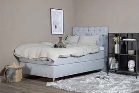 Furudal 120 boxspring posteľ svetlo sivá čelo Sarna