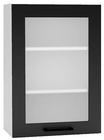 Kuchynská skrinka Denis WS50 PL čierna mat continental/biela