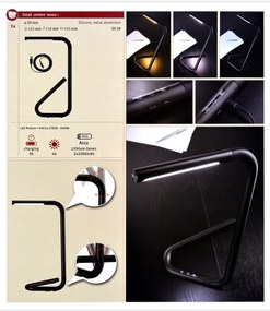 Paulmann 95424- LED/4,5W Stmievateľná dotyková stolná lampa FLEXLINK 5V/USB čierna