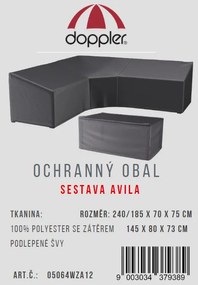 Doppler Ochranný obal na zostavu AVILA - pravý roh