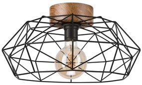 Brilagi - Stropné svietidlo WOODY BASKET 1xE27/60W/230V dub orech