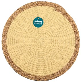 Altom Bavlnené prestieranie pr. 38 cm, žltá