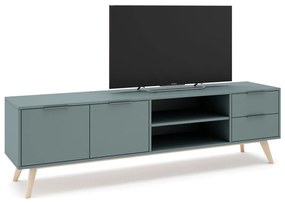TV stolík sivozelený 180x53x40 cm Pisco – Marckeric