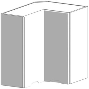 Skrinka do kuchyne Zoya Wrn Pl Biely hrášok / Biely