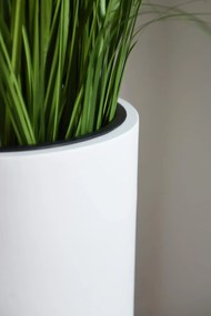 Kvetináč SOLERIO, výška 80 cm, sklolaminát, biely