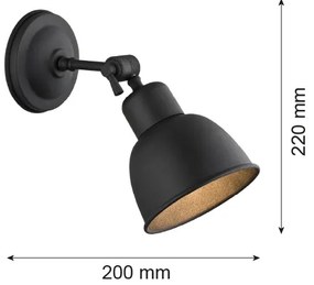 Argon 3185 - Nástenné svietidlo EUFRAT 1xE27/60W/230V