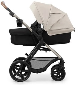 KINDERKRAFT-Kombinovaný kočík 3v1 MOOV 2 Moonlight grey + autosedačka MINK PRO