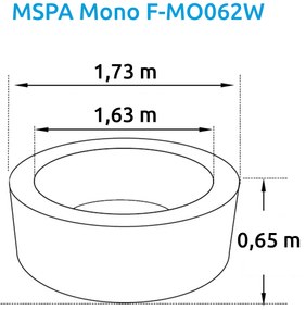Marimex | Vírivý bazén MSPA Mono F-MO062W | 11400276