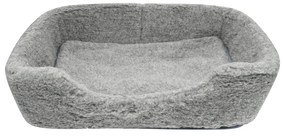 Tmavosivý zvierací peliešok z merino vlny Native Natural, šírka 60 cm