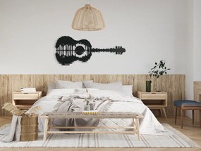drevko Drevená nálepka na stenu Gitara