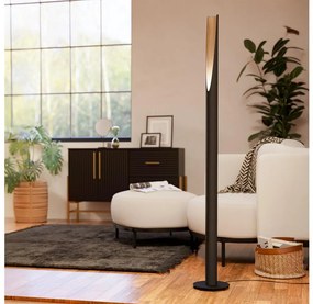 Eglo 901735 - LED Stojacia lampa BARBOTTO 1xGU10/4,5W/230V 3000K čierna/hnedá