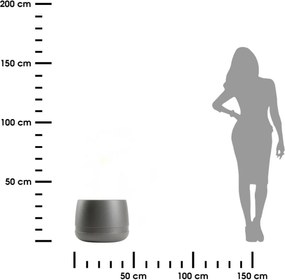 PLASTOVÝ KVETINÁČ LUNA VASE 42X32 CM ANTRACITOVÁ