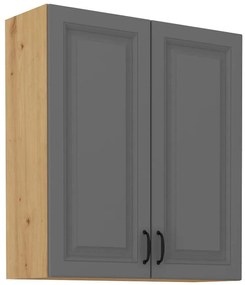 Kuchynská skrinka Stilo dustgrey/artisan 80g/90 2f